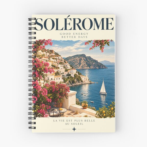 Item preview, Italian Summer Coast Mediterranean Beach Vacation Artwork designed and sold by Fictio ⭐​⭐​⭐​⭐​⭐​.