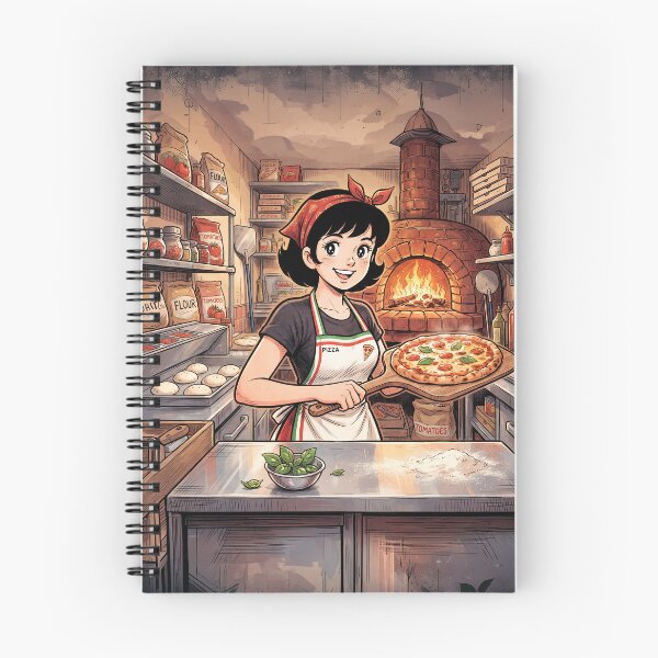 Item preview, Smiling Pizza Maker Anime Style designed and sold by Home Decor Art.