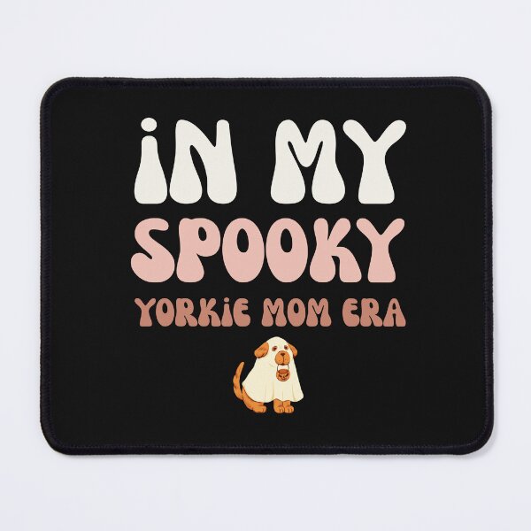 Item preview, Groovy In My Spooky Yorkie Mom Era Halloween Terrier designed and sold by mumchaosdesigns.