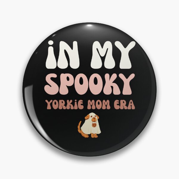 Item preview, Groovy In My Spooky Yorkie Mom Era Halloween Terrier designed and sold by mumchaosdesigns.