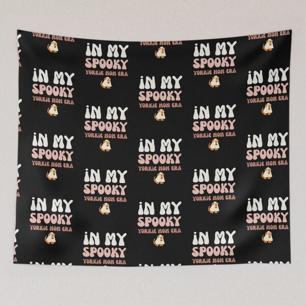 Item preview, Groovy In My Spooky Yorkie Mom Era Halloween Terrier designed and sold by mumchaosdesigns.