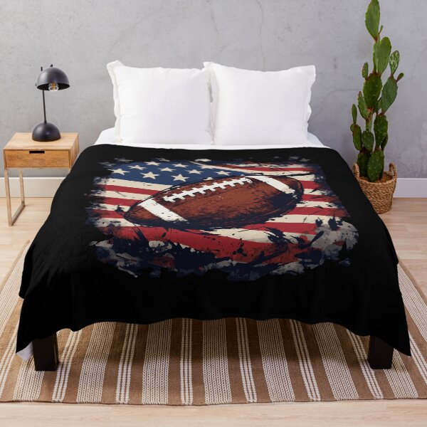 Item preview, American Football USA Flag Vintage Grunge Sport designed and sold by FeverVoid.