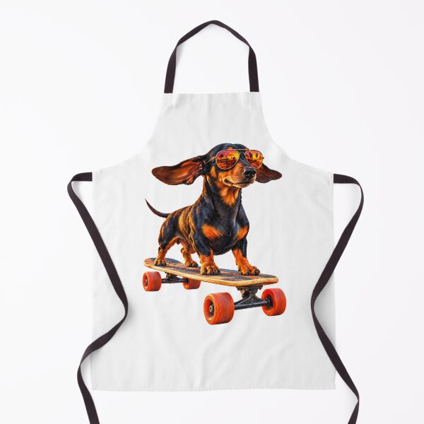 Item preview, Sunset Cruiser – Dachshund Skateboarding Venice Beach designed and sold by Russell Thorne.