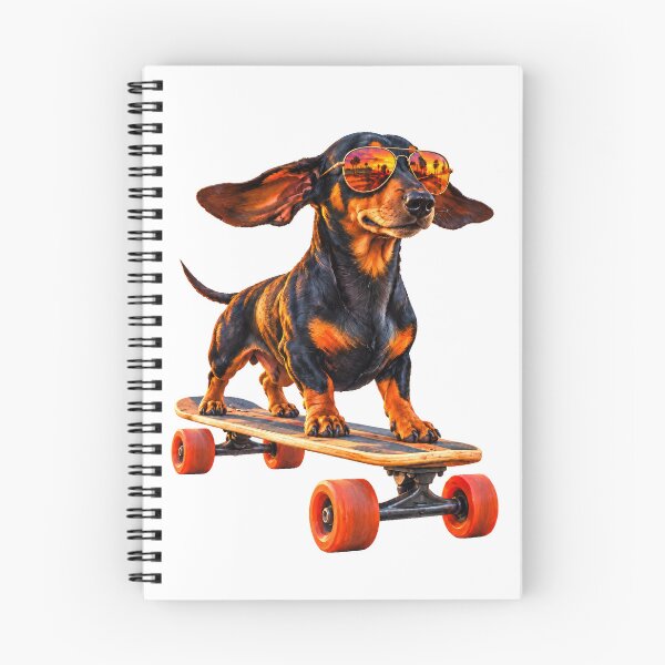 Item preview, Sunset Cruiser – Dachshund Skateboarding Venice Beach designed and sold by Russell Thorne.