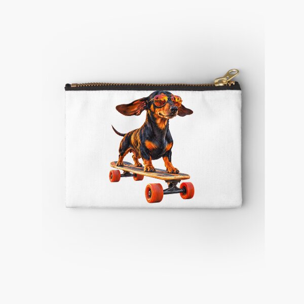 Item preview, Sunset Cruiser – Dachshund Skateboarding Venice Beach designed and sold by Russell Thorne.