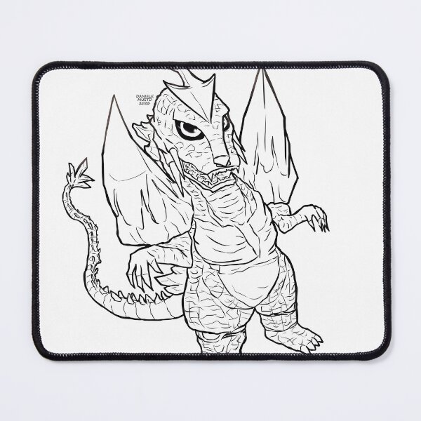 Item preview, ChibiZilla! SpaceGodzilla Lineart designed and sold by ChibiZilla.