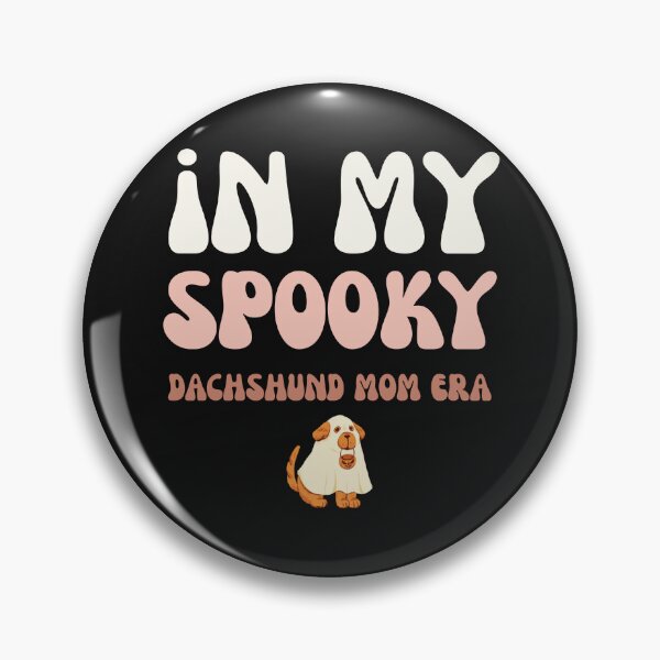 Item preview, Retro In My Spooky Dachshund Mom Era Halloween Wiener Dog designed and sold by mumchaosdesigns.