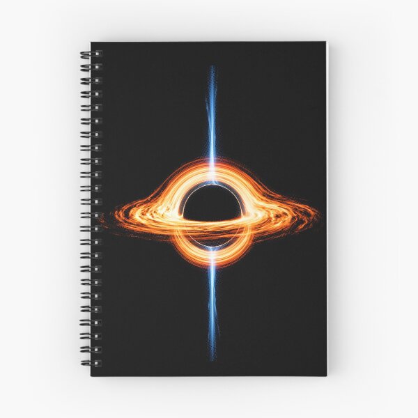 Item preview, Black Hole Event Horizon – Fiery Accretion Disk, Cosmic Space and Blue Relativistic Jet designed and sold by SOUFIANE1991.