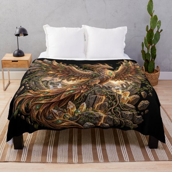 Item preview, Earth Phoenix – Ancient Elemental Bird of Power designed and sold by TroviTutto.