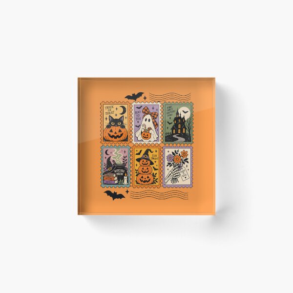 Item preview, Stamp Trick Or Treat, Fright Night, 31 October, Spooky Season designed and sold by vintagearttee.