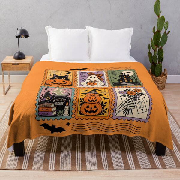 Item preview, Stamp Trick Or Treat, Fright Night, 31 October, Spooky Season designed and sold by vintagearttee.