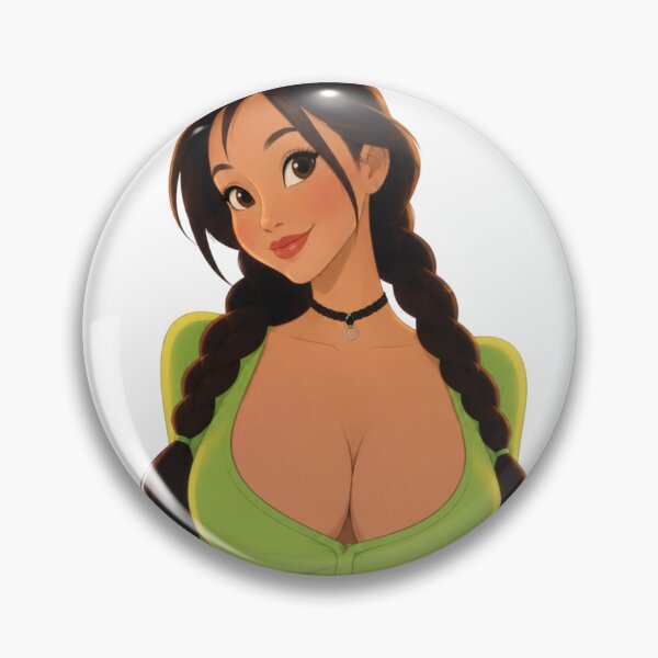 Item preview, Cute Latina Girl Green Dress Braids - Retro 90s Cartoon Style designed and sold by  Hollow Moon Studios..
