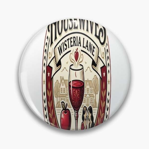 Item preview, Desperate Housewives Wine Gossip Club – Wisteria Lane Vintage Design designed and sold by ActionForge.
