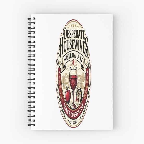 Item preview, Desperate Housewives Wine Gossip Club – Wisteria Lane Vintage Design designed and sold by ActionForge.