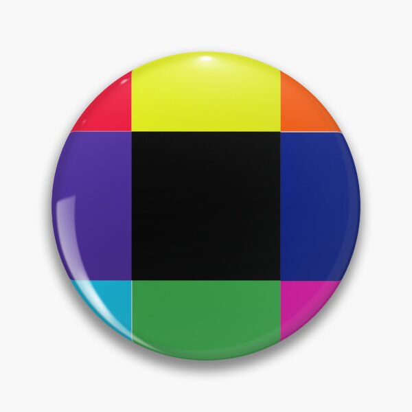 Item preview, Color blocks, 9 squares, red yellow orange purple blue green pink designed and sold by PixDezines.