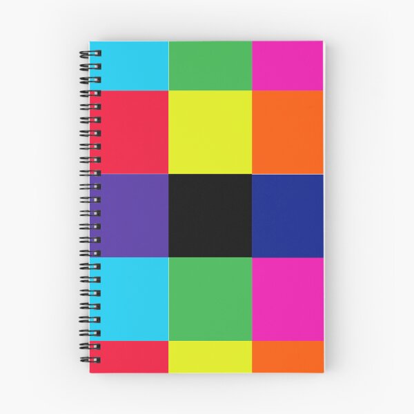 Item preview, Color blocks, 9 squares, red yellow orange purple blue green pink designed and sold by PixDezines.