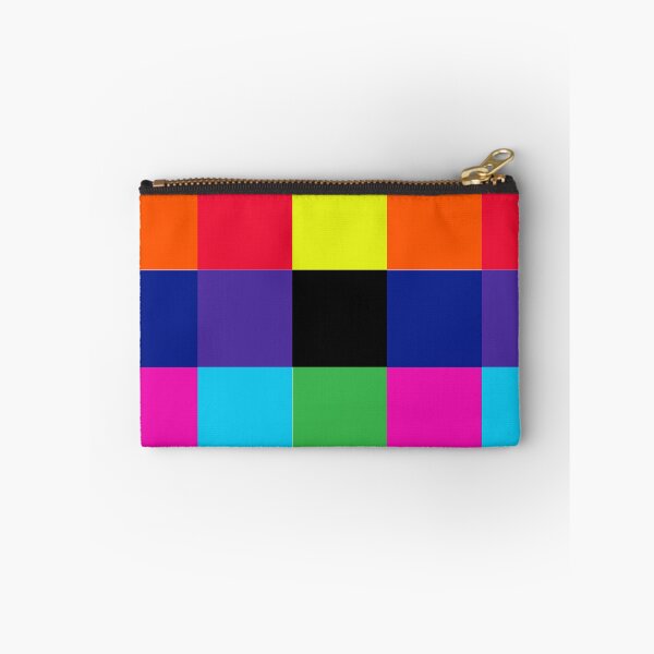 Item preview, Color blocks, 9 squares, red yellow orange purple blue green pink designed and sold by PixDezines.