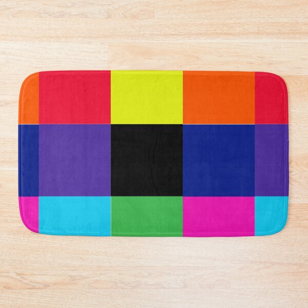 Item preview, Color blocks, 9 squares, red yellow orange purple blue green pink designed and sold by PixDezines.