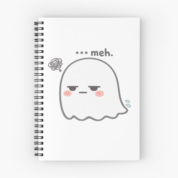 Item preview, Meh Ghost – Soft Pastel Kawaii Indifferent Spirit designed and sold by Sommium .