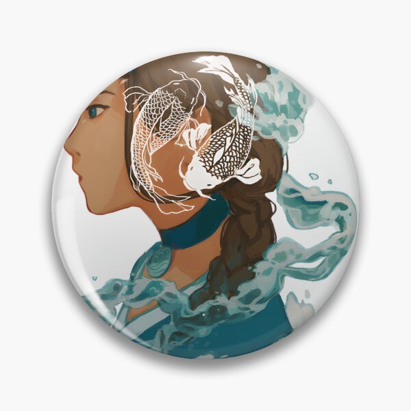 Item preview, Katara Waterbending Inspired Artwork with Elegant Blue Design designed and sold by nakpingin.