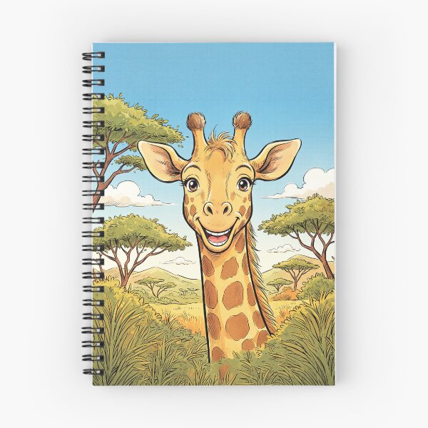 Item preview, Smiling Giraffe Anime Style designed and sold by Home Decor Art.