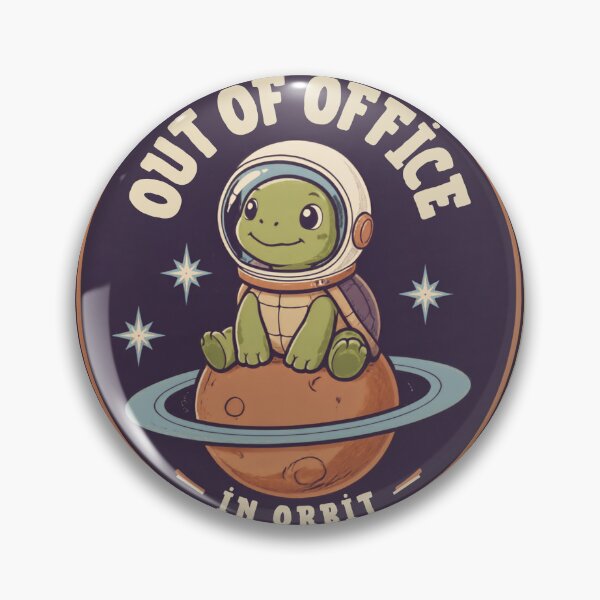 Item preview, Out of Office In Orbit - Funny Astronaut Turtle Design designed and sold by Mnyusshop.