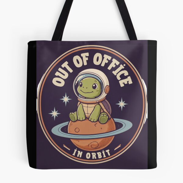 Item preview, Out of Office In Orbit - Funny Astronaut Turtle Design designed and sold by Mnyusshop.