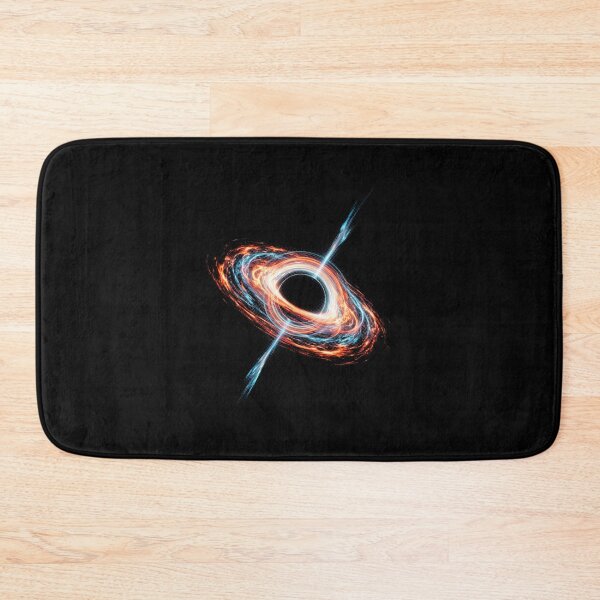 Item preview, Black Hole Event Horizon – Fiery Accretion Disk, Cosmic Space and Blue Relativistic Jet designed and sold by SOUFIANE1991.