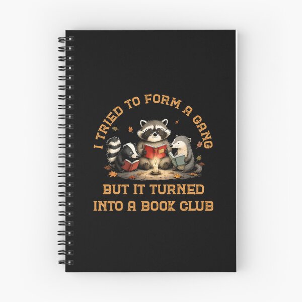 Item preview, I Tried to Form A Gang But It Turned Into A Book Club - Funny Raccoon & Skunk Reading Club designed and sold by MaciejRudzinsky.