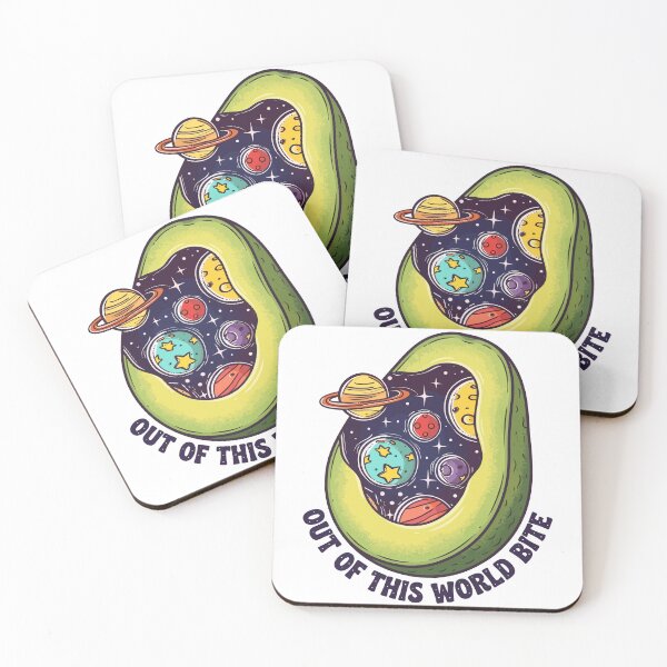Item preview, Out Of This World Bite Cosmic Avocado Space Planets designed and sold by Amir Faysal.