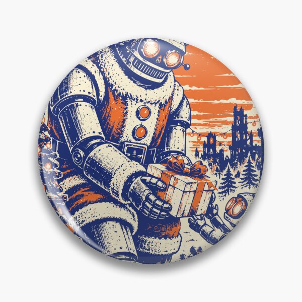 Item preview, Christmas Is Still Operational Robot Santa Art designed and sold by 89shirts.