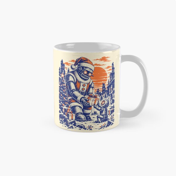 Item preview, Christmas Is Still Operational Robot Santa Art designed and sold by 89shirts.