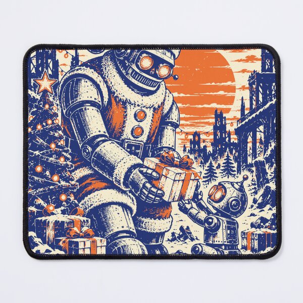 Item preview, Christmas Is Still Operational Robot Santa Art designed and sold by 89shirts.
