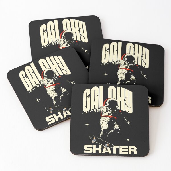 Item preview, GALAXY SKATER Astronaut Skateboard Space Retro Design designed and sold by FeverVoid.