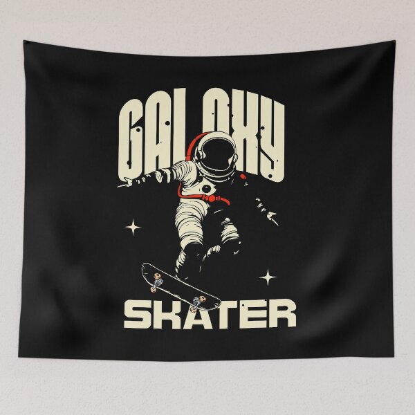 Item preview, GALAXY SKATER Astronaut Skateboard Space Retro Design designed and sold by FeverVoid.