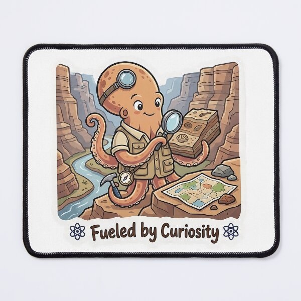 Item preview, Cute Octopus Paleontologist – Fueled by Curiosity Science Gift designed and sold by Isliath.