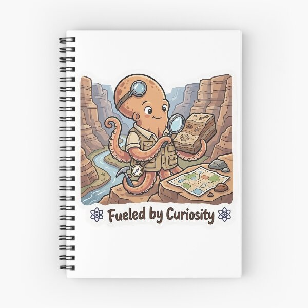 Item preview, Cute Octopus Paleontologist – Fueled by Curiosity Science Gift designed and sold by Isliath.