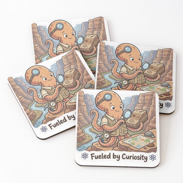 Item preview, Cute Octopus Paleontologist – Fueled by Curiosity Science Gift designed and sold by Isliath.