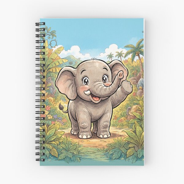 Item preview, Smiling Elephant  Anime Style designed and sold by Home Decor Art.