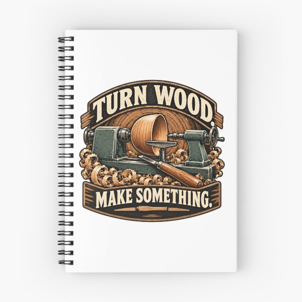 Item preview, Turn Wood Make Something Badge designed and sold by AleksKos.