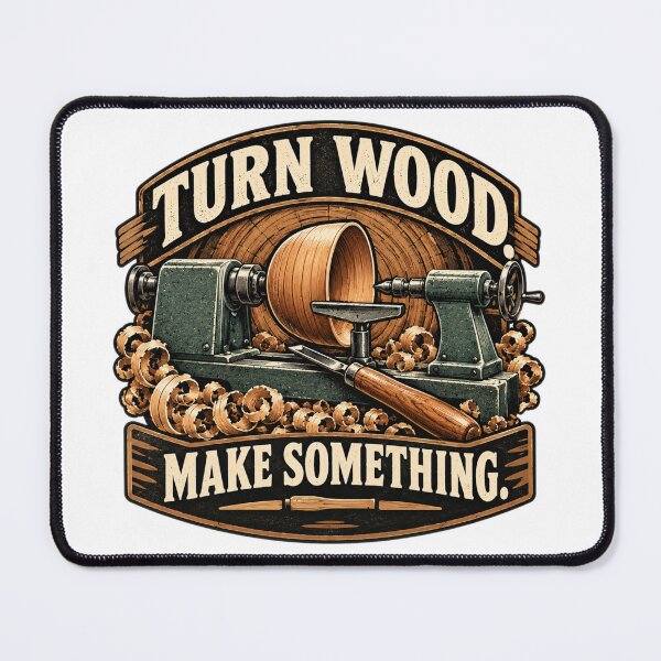 Item preview, Turn Wood Make Something Badge designed and sold by AleksKos.