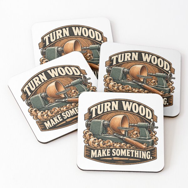 Item preview, Turn Wood Make Something Badge designed and sold by AleksKos.