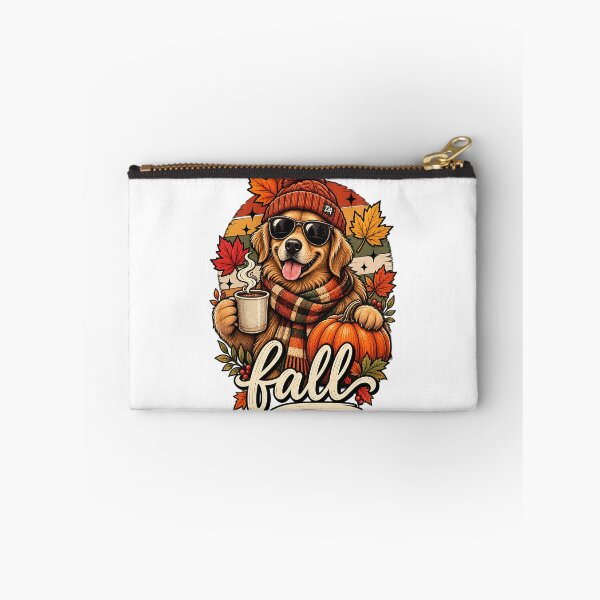 Item preview, Golden Retriever Fall Coffee Pumpkin Beanie Art designed and sold by DesignArtist.ia.