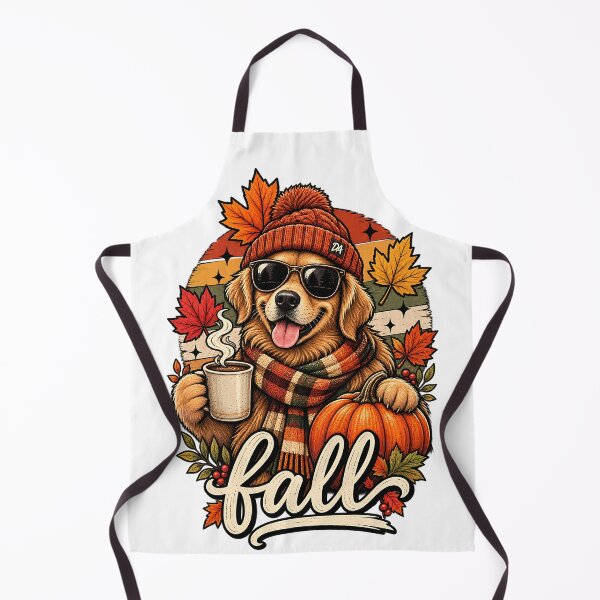 Item preview, Golden Retriever Fall Coffee Pumpkin Beanie Art designed and sold by DesignArtist.ia.