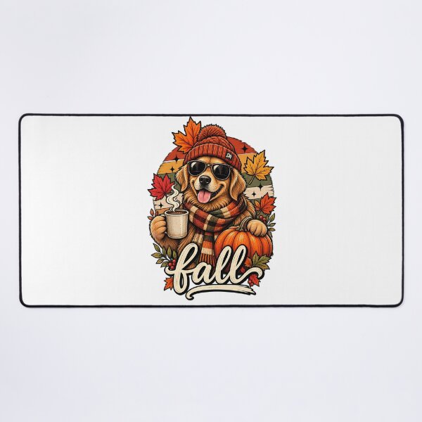 Item preview, Golden Retriever Fall Coffee Pumpkin Beanie Art designed and sold by DesignArtist.ia.