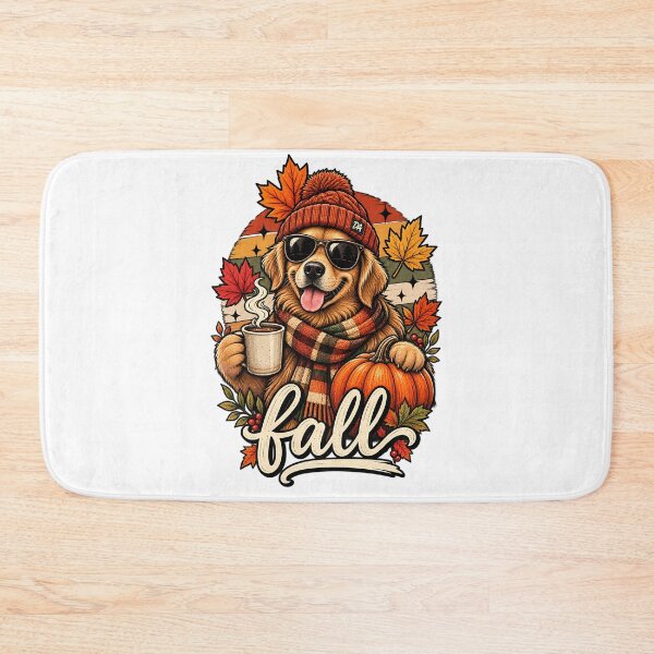 Item preview, Golden Retriever Fall Coffee Pumpkin Beanie Art designed and sold by DesignArtist.ia.