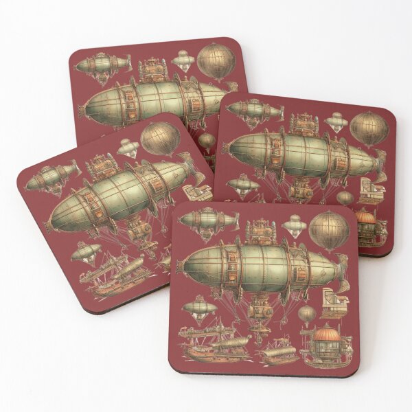 Item preview, Steampunk Ship Art designed and sold by born30.