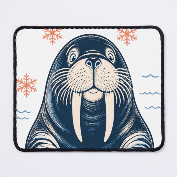 Item preview, Cute Happy Walrus Cartoon Illustration designed and sold by 21degrees-club.