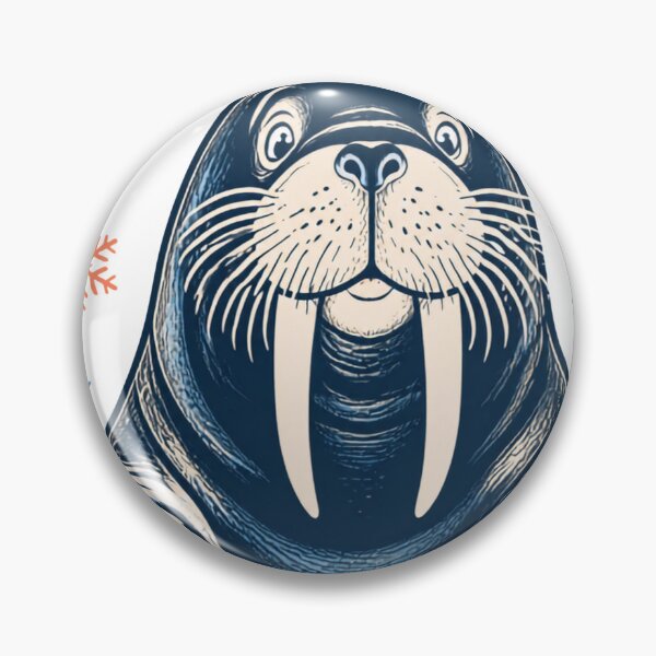 Item preview, Cute Happy Walrus Cartoon Illustration designed and sold by 21degrees-club.
