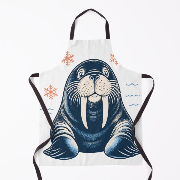 Item preview, Cute Happy Walrus Cartoon Illustration designed and sold by 21degrees-club.